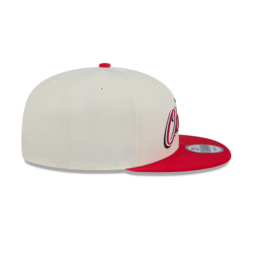 Kansas City Chiefs Hat - Script Chrome White OTC 2-Tone NFL 9Fifty Snapback Cap - New Era